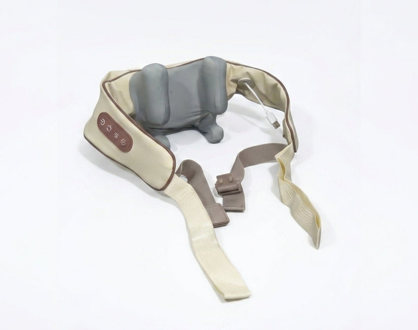 מכשיר עיסוי לצוואר ולכתפיים מספק עיסוי לישה עמוק בטכנולוגיית שיאצו