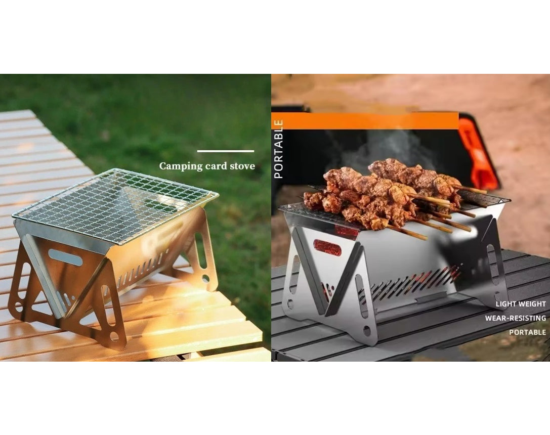 גריל X9 מתקפל מנירוסטה לטיולים ולבית