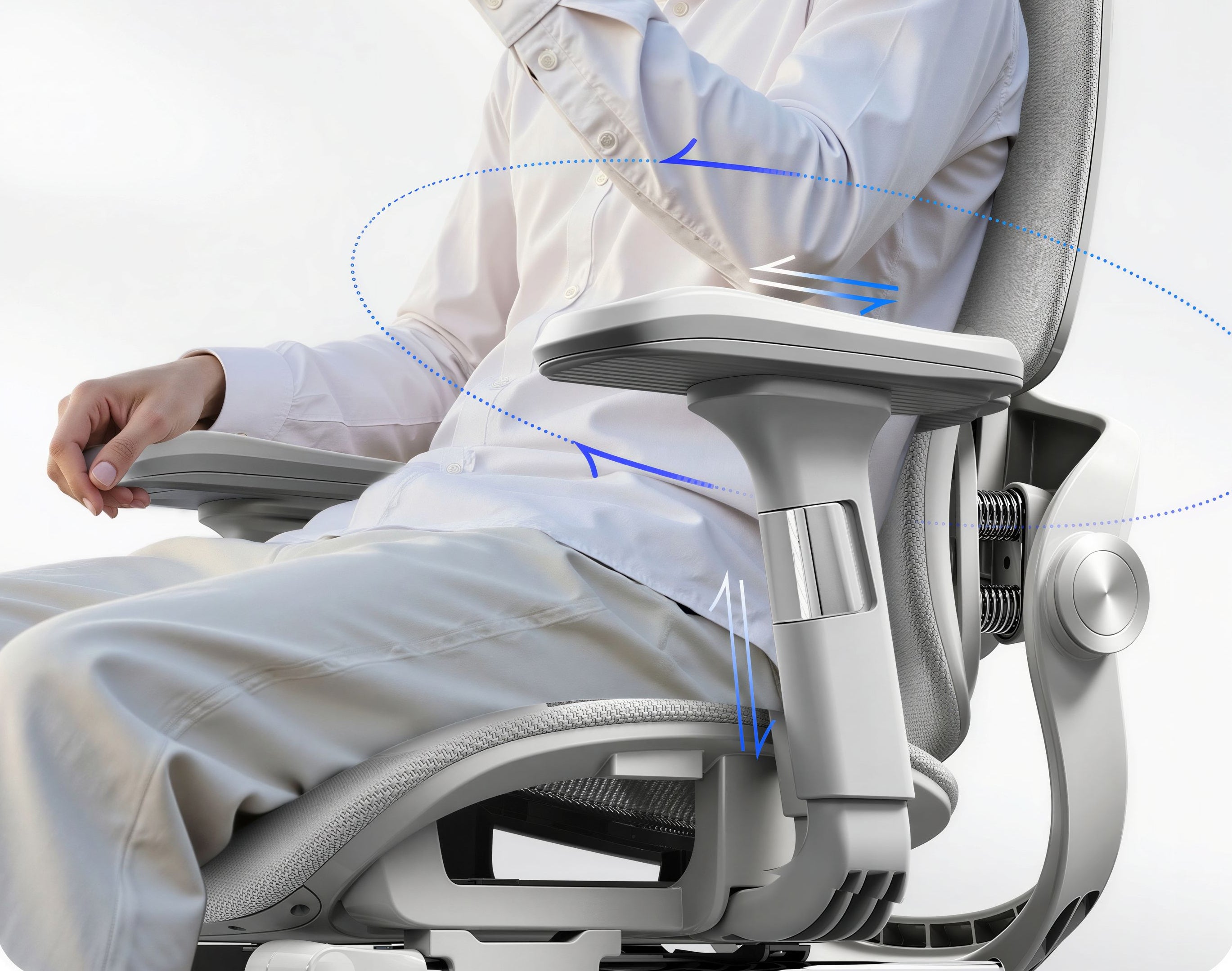 כסא מנהלים ארגונומי מתכוונן S830 מסדרת Ergonomic Elite מבית GAMERZ