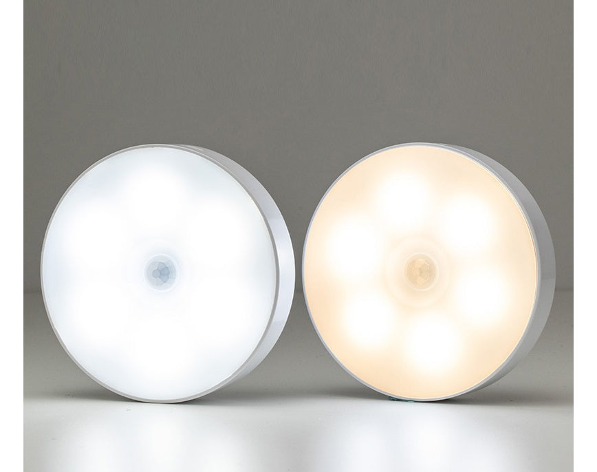 מארז 4 גופי תאורת חירום ולילה LED נטענים עם חיישן תנועה ואור