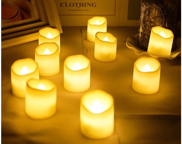 סט 6 נרות LED לעיצוב הבית