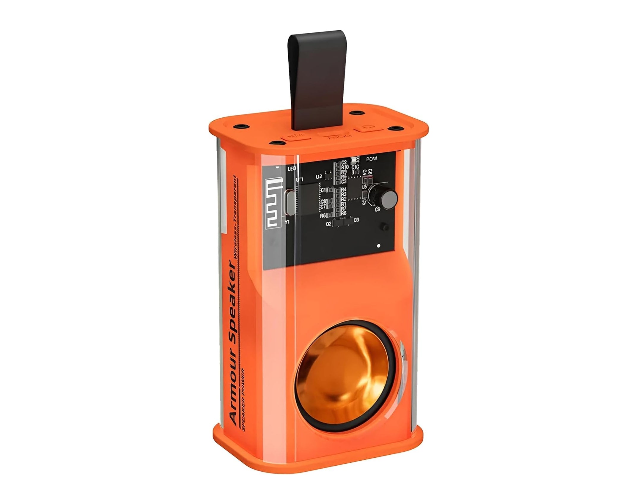 רמקול BT נטען משלב 2 רמקולים ותאורת לד צבעונית מחליפה צבעים