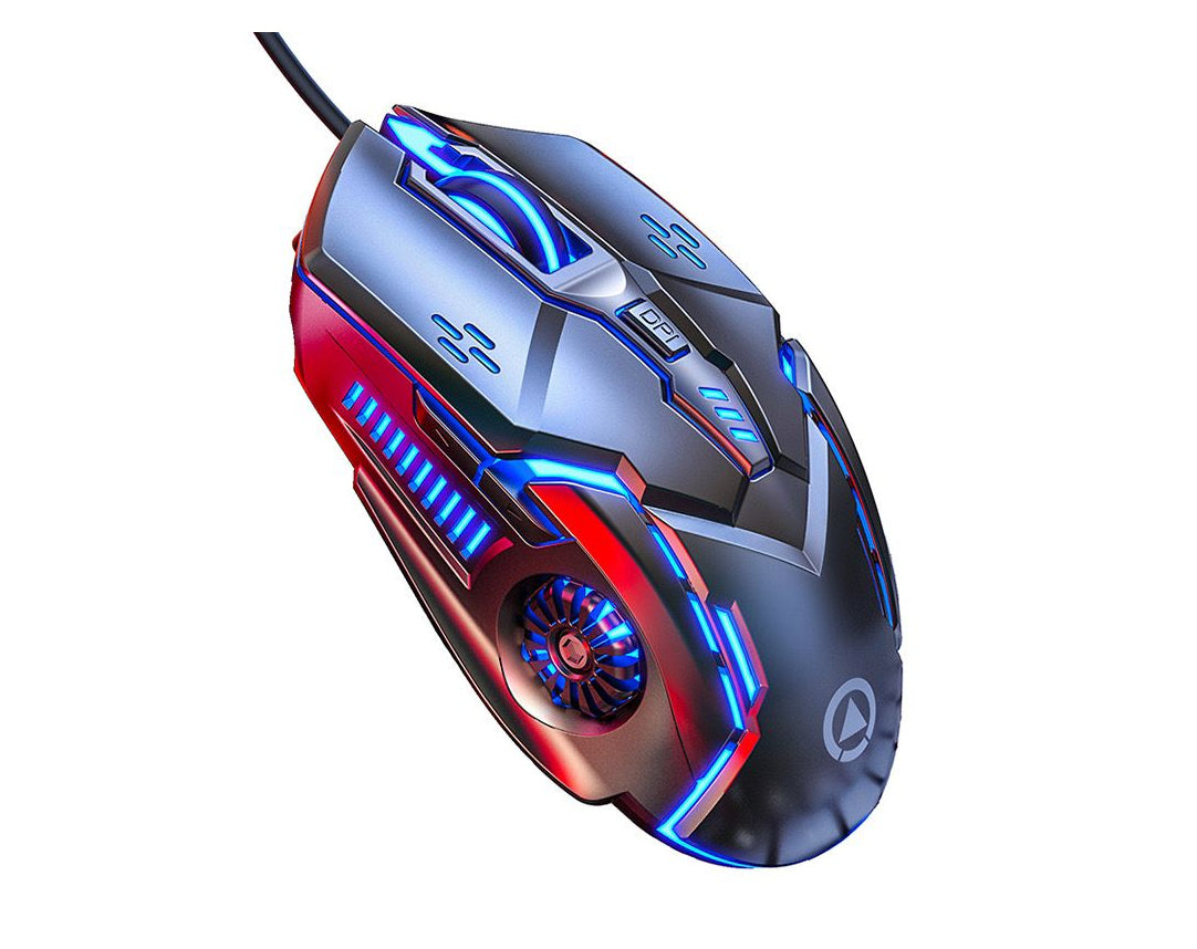 עכבר גיימינג משלב תאורת LED מחליפה צבעים