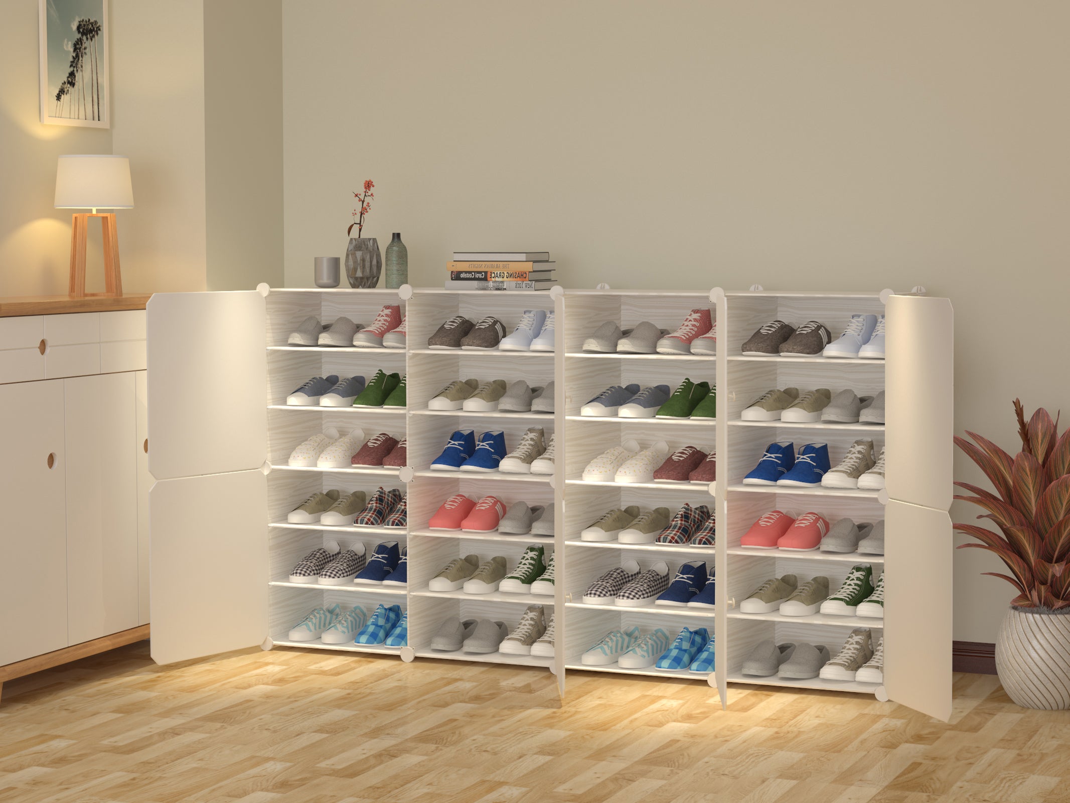 ארון נעליים מודולארי לכ- 48 זוגות נעלים